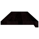 trappemåtter 2 stk. brunsort 90x30x2 cm massivt egetræ