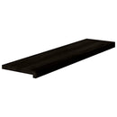 trappemåtter 2 stk. brunsort 100x30x2 cm massivt egetræ
