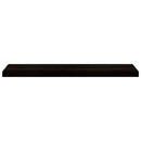 trappemåtter 2 stk. brunsort 100x30x2 cm massivt egetræ
