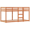 køjeseng med gardiner 90x190 cm massivt fyrretræ hvid og sort