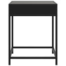 sengebord med Infinity LED-lys 40x40x51 cm sort