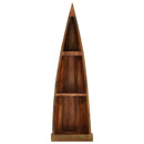 reol 39x27x127 cm bådinspireret massivt genbrugstræ