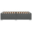 Sengeramme uden madras Mørkegrå 80x200 cm Stof
