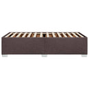 Sengeramme uden madras Mørkebrun 80x200 cm Stof