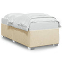 sengeramme uden madras 80x200 cm stof cremefarvet