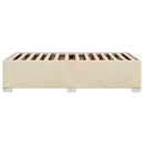sengeramme uden madras 80x200 cm stof cremefarvet