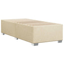 sengeramme uden madras 80x200 cm stof cremefarvet