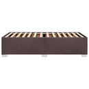 Sengeramme uden madras Mørkebrun 90x190 cm Stof