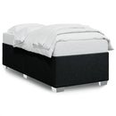 Sengeramme uden madras Sort 100x200 cm Stof