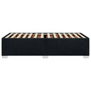 Sengeramme uden madras Sort 100x200 cm Stof