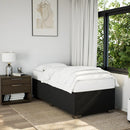 Sengeramme uden madras Sort 100x200 cm Stof