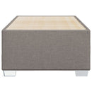 Sengeramme uden madras Taupe 100x200 cm Stof