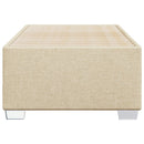 Sengeramme uden madras Creme 100x200 cm Stof