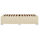 Sengeramme uden madras Creme 100x200 cm Stof
