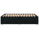 sengeramme uden madras 120x190 cm stof sort