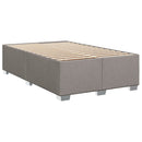 sengeramme uden madras 120x190 cm stof gråbrun