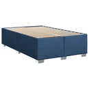 sengeramme uden madras 120x190 cm stof blå