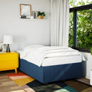 sengeramme uden madras 120x190 cm stof blå