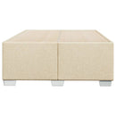 Sengeramme uden madras Creme 120x200 cm Stof
