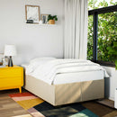 Sengeramme uden madras Creme 120x200 cm Stof
