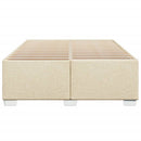 sengeramme uden madras 140x190 cm stof cremefarvet