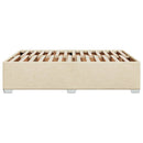 sengeramme uden madras 140x190 cm stof cremefarvet