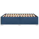 sengeramme uden madras 140x190 cm stof blå