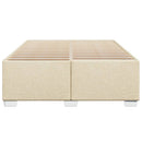 sengeramme uden madras 140x200 cm stof cremefarvet