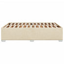 sengeramme uden madras 160x200 cm stof cremefarvet