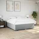 sengeramme uden madras 180x200 cm stof lysegrå