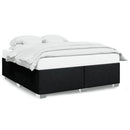 sengeramme uden madras 200x200 cm stof sort