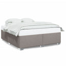 sengeramme uden madras 200x200 cm stof gråbrun