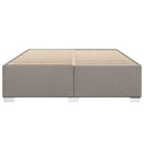 sengeramme uden madras 200x200 cm stof gråbrun