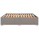 sengeramme uden madras 200x200 cm stof gråbrun