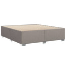 sengeramme uden madras 200x200 cm stof gråbrun