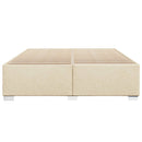 sengeramme uden madras 200x200 cm stof cremefarvet