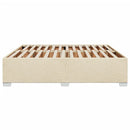 sengeramme uden madras 200x200 cm stof cremefarvet