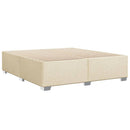 sengeramme uden madras 200x200 cm stof cremefarvet