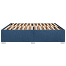sengeramme uden madras 200x200 cm stof blå