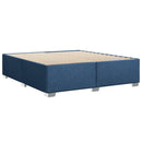 sengeramme uden madras 200x200 cm stof blå