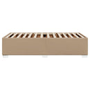 sengeramme 80x200 cm kunstlæder cappuccinofarvet