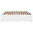 sengeramme 200x200 cm kunstlæder hvid