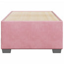 sengeramme 90x190 cm fløjl pink