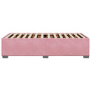 sengeramme 90x190 cm fløjl pink