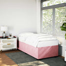 sengeramme 90x190 cm fløjl pink