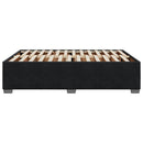 Sengeramme uden madras Sort 140x190 cm Fløjl