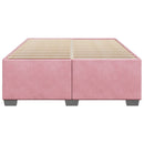 sengeramme 140x190 cm fløjl pink