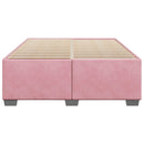 sengeramme 160x200 cm fløjl pink