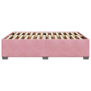 sengeramme 160x200 cm fløjl pink