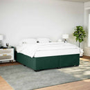 Sengeramme uden madras Mørkegrøn 200x200 cm Fløjl